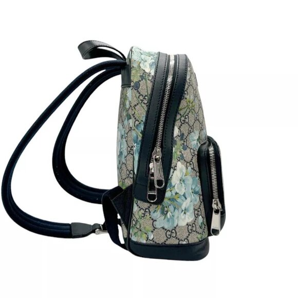 Auth GUCCI GG Blooms Backpack Navy/Beige/Blue main image 15